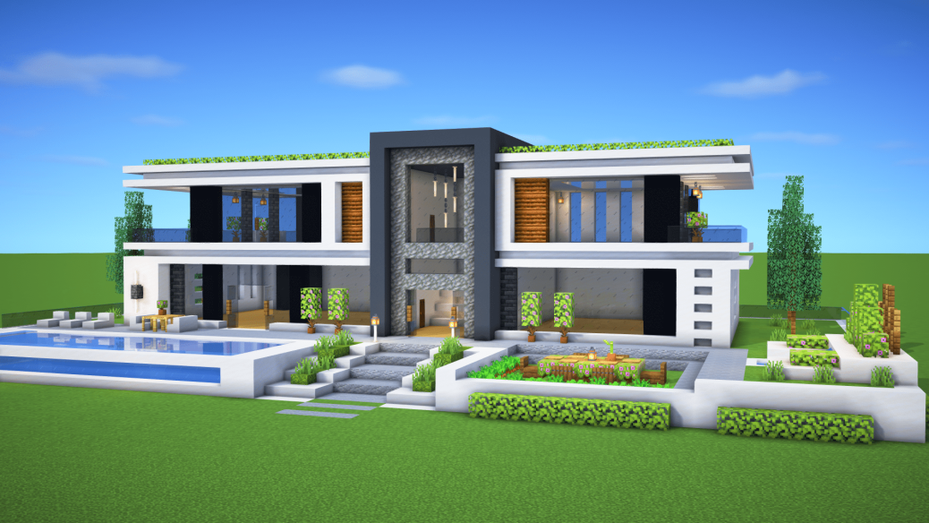 Modern House 19 Minecraft map - BillionBlocks