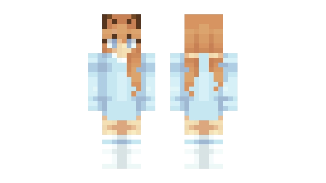 Blue Eyes Girl Minecraft skin - BillionBlocks