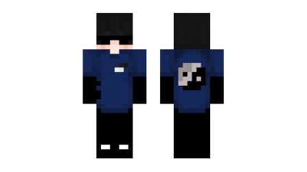 Blue Sunglasses Minecraft Skin
