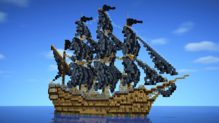 Queen Of The Black Pirate Ship