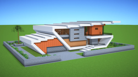 Free Download - Modern House 20 / Minecraft Build / Map