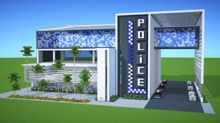 Modern Police Station | Minecraft