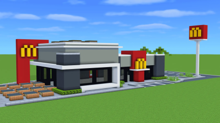 Free Download - McDonald's Restaurant / Minecraft Build / Map