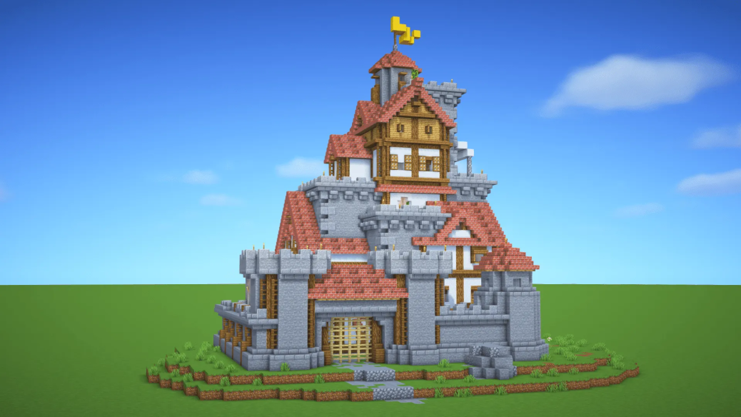 Large Medieval Castle by WiederDude Minecraft map - BillionBlocks