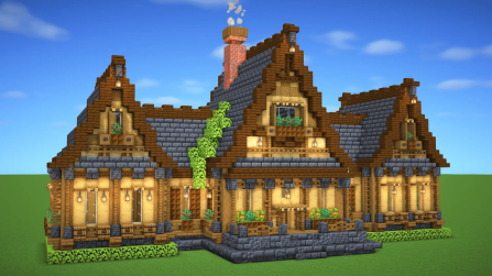 Survival Wooden House 9