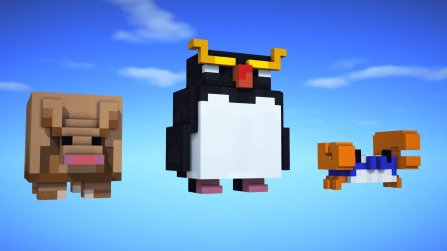 Crab Penguin Armadillo | Mob Statues