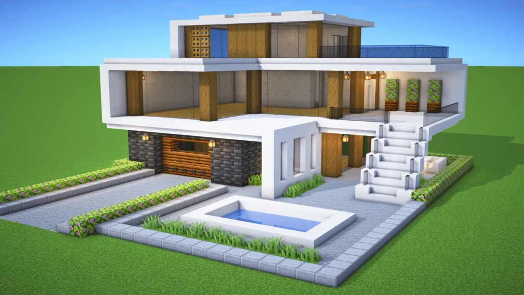 Modern House 46 Minecraft map - BillionBlocks
