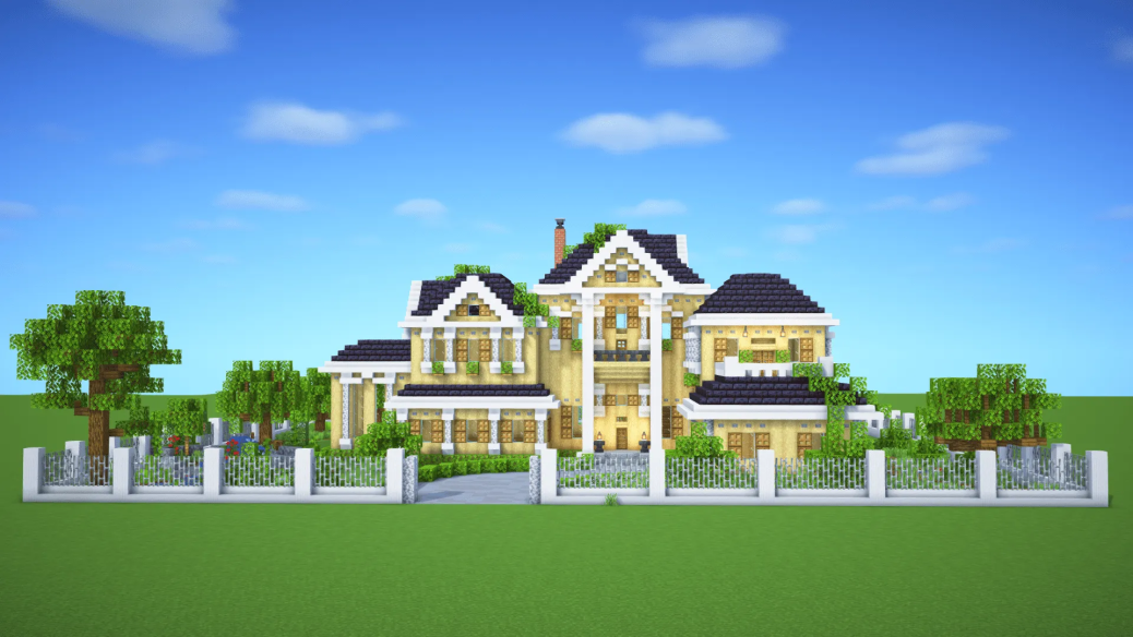 Colonial Style Mansion Minecraft map - BillionBlocks