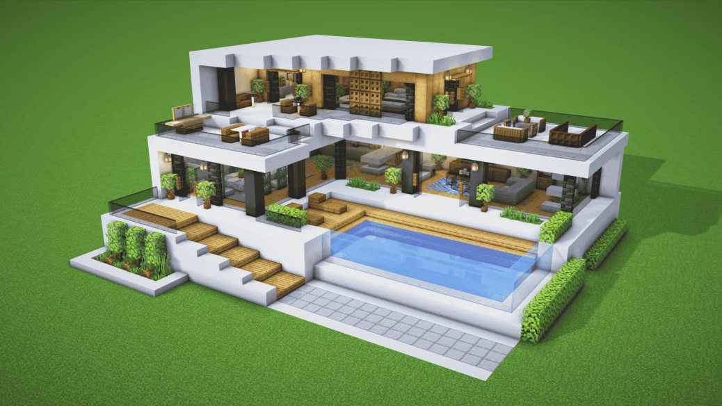 Modern House 17 Minecraft map - BillionBlocks