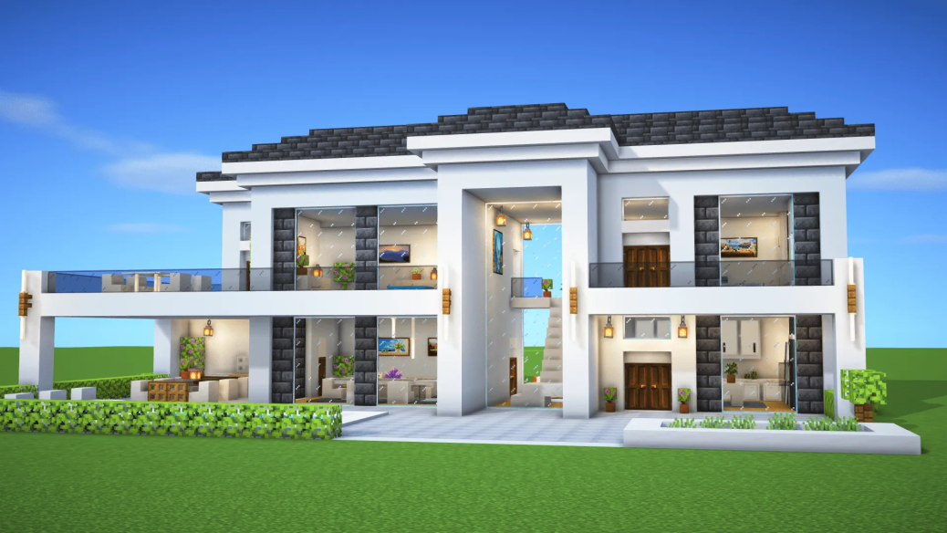 Modern House 52 Minecraft map - BillionBlocks