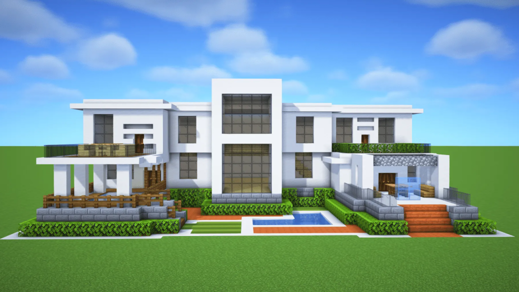 Free Download - Modern House 53 / Minecraft Build / Map Minecraft map ...