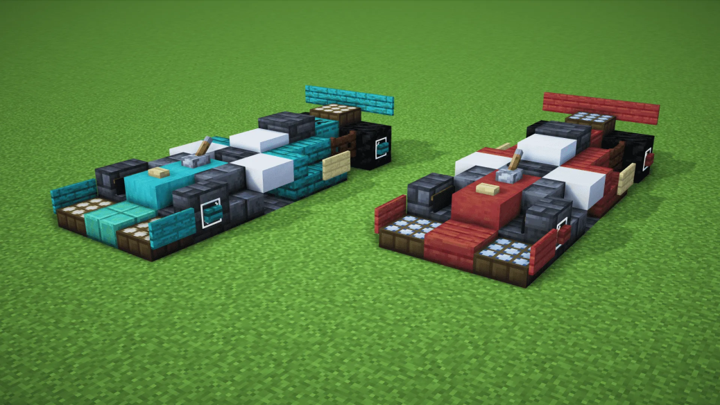 Minecraft Car Racing Formula 1 | Race Car 2 Minecraft map - BillionBlocks