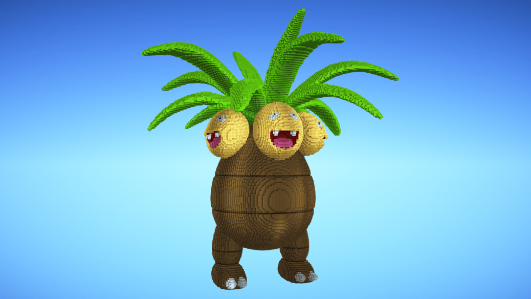 Exeggutor Minecraft Pokemon Exeggutor | 180 High Organic Minecraft map - BillionBlocks